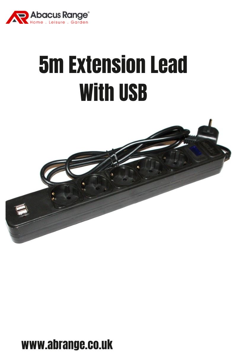Enhance Your Convenience 5m Extension Lead with&nbsp;USB
